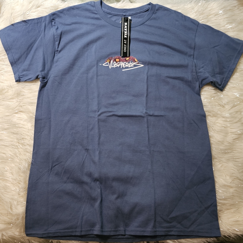 Cvla Slate Blue Graphic Men's Tee Short Sleeve Sz L NWT